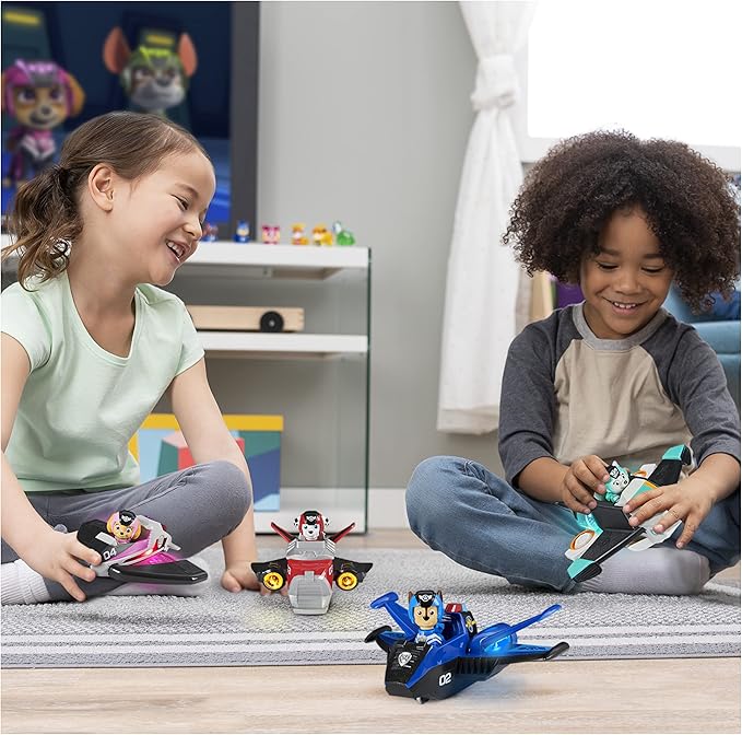 Paw Patrol, Jet to The Rescue Chase’s Deluxe Transforming Vehicle Toy with Lights and Sounds