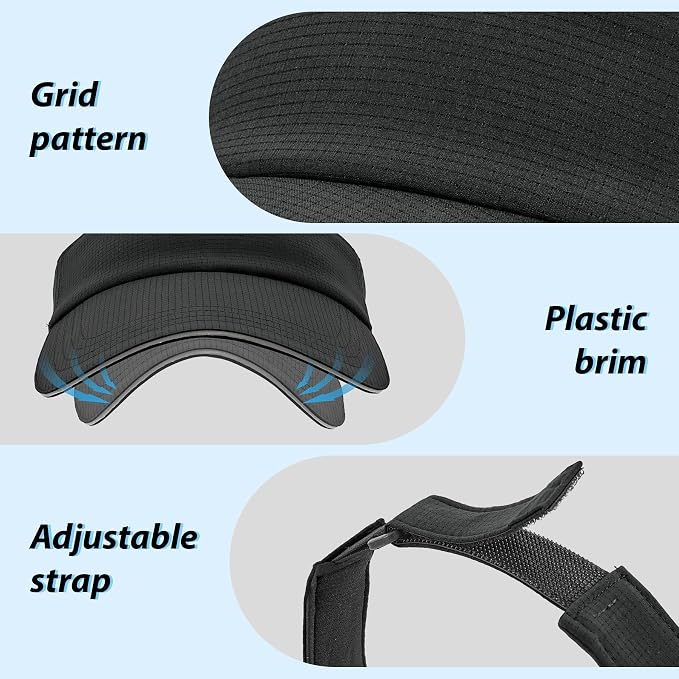 Sukeen Women's Adjustable Fit Runners Lightweight Comfort Performance Visor, Sports Sun Visor One Size Fits Most