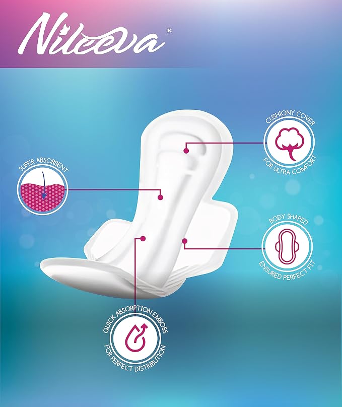 Care Maxi Sanitary Napkins with Wings – (14 Pads) Ultra Soft, Super Absorbency & Individually Wrapped (Pack of 2)