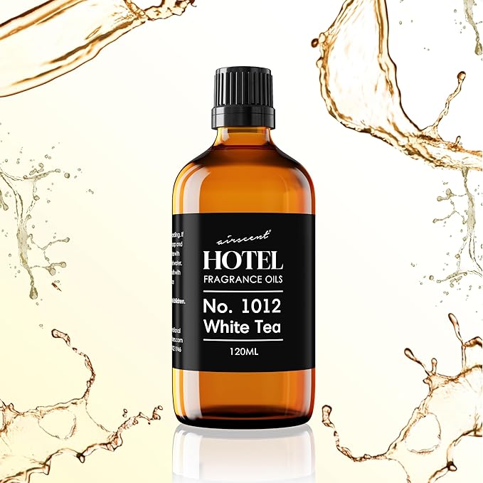 AirScent Hotel Diffuser Oil No. 1012 - The White Tea Hotel Scent - 500 mL | Premium Fragrance Oil for Ultrasonic and Waterless Diffusers and Crafting - 16.9 fl oz Dropper Bottle - Hotel Scent Dupe