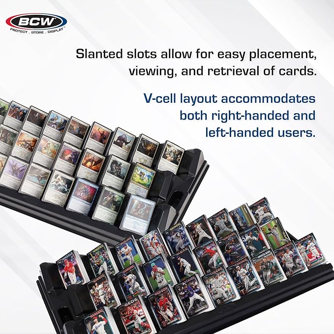BCW SafeSort Card Sorting Tray – Organizer for Baseball, Trading, TCG, Deck, Game, and Collection Display