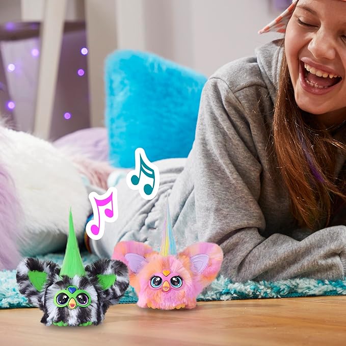 Furby Furblets Fierce & Fabulous 2 Pack, Greenie-Meanie & May-May with 45 Sounds Each, Electronic Plush Toys for Girls & Boys, Back to School Gifts, Ages 6+ (Amazon Exclusive)