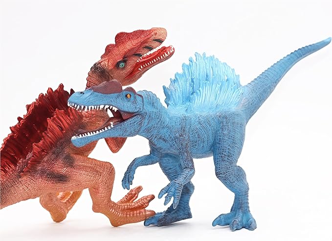 Gemini&Genius Spinosaurus Dinosaur Toy for Kids, Spinosaurus Dinosaur Action Figure with Moveable Mouth, Great Gift, Birthday Cake Topper, Room Decoration, Collection Dino Toys for Kids