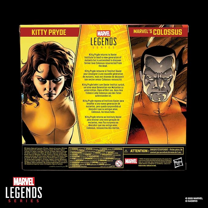 X-Men Marvel Legends Series Kitty Pryde & Marvel’s Colossus Two-Pack, 2 Astonishing Comics-Inspired Collectible 6-Inch Scale Action Figures