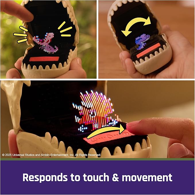 Jurassic World Interactive Dinosaur Toy with 25 Dinosaurs Inside, Reacts to Touch, Pods Connect & Interact, Digital Pet Kids Toys for Ages 5 and up