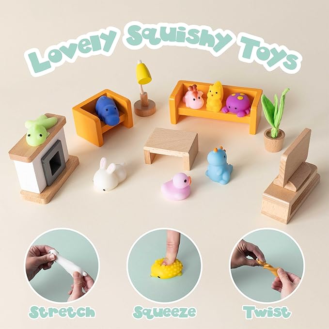 Mochi Squishy Toys Bulk for Kids Party Favors Pack 160 - BONNYCO | Goodie Bags Stuffers for Kids 3-5 4-8, Return Gifts Birthday Party | Squishy Fidget Toys, Pinata Stuffers Birthday Boys Girls Kawaii