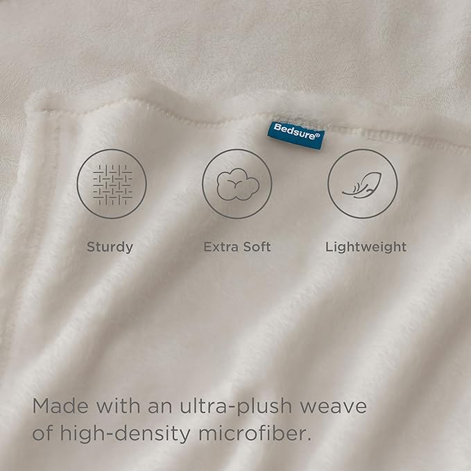 Bedsure GentleSoft Twin XL Fleece Blanket Dorm Bedding - Lightweight Soft Cozy Blankets for Bed, Sofa, Couch, Travel, Camping, Linen, 66"x90"