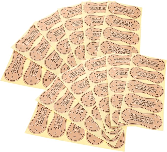 100pcs Female Adhesive Stickers for Swimsuit Protection Leakproof Swimwear Liners Soft Gentle Decals for Comfort Swimming Inserts for Women Bulk Pack Light Brown