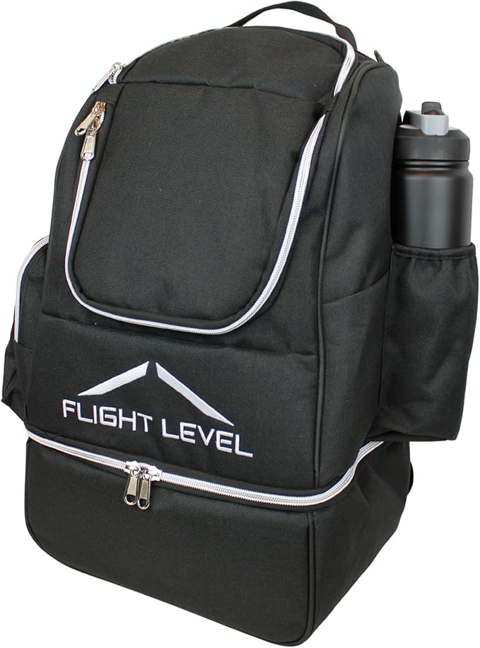 Flight level Disc Golf Backpack with Insulated Cooler | Frisbee Disc Golf Bag | Large Capacity up to 20 Discs
