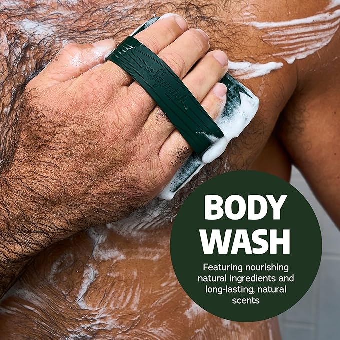 Dr. Squatch Natural Men's Body Wash Shower Gel - Cleansing, Nourishing, Long Lasting Scent, Moisturizing Body Wash for Men - Coastal Mist + Summer Citrus (14 oz, 2-Pack)