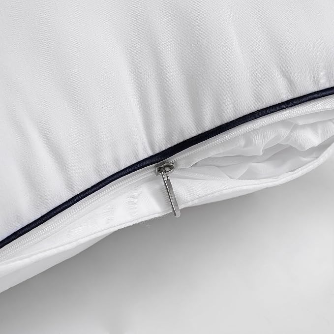 MIULEE Pack of 2 Decorative Velvet Pillow Covers Navy Blue Bundle Set of 2 Pillow Inserts 18x18