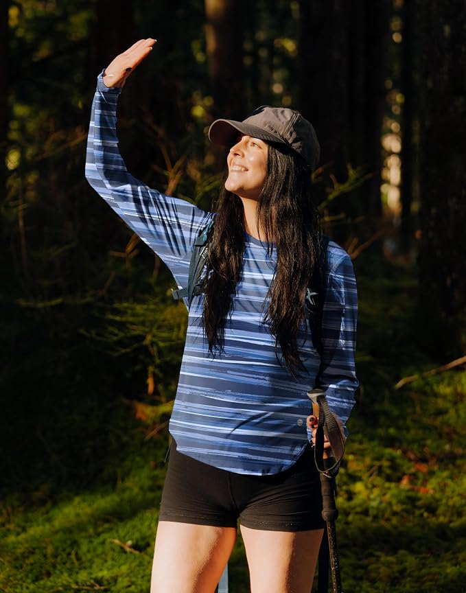 Women's Sun Shirts UPF 50+ Long Sleeve UV Protection Shirt Lightweight Quick Dry Workout Hiking Tops for Women