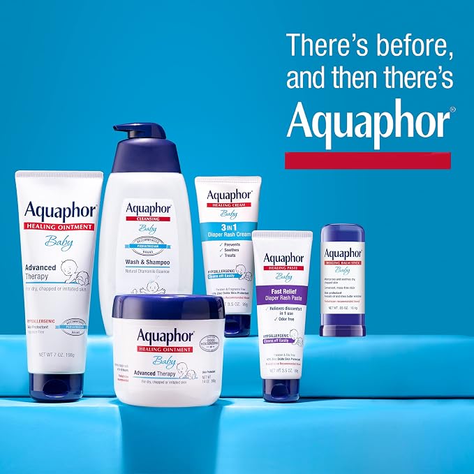 Aquaphor Baby Healing Balm Stick With Avocado Oil and Shea Butter, 0.65 Oz Stick (Pack of 12)