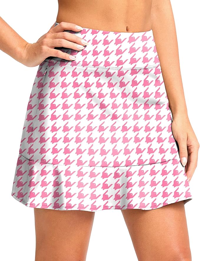 16" Golf Skorts for Women with 5 Pockets | Athletic, Tennis Skirt, High Waisted, Pickleball, Travel, Casual, Lightweight, Ruffle Summer Skirt, with Shorts