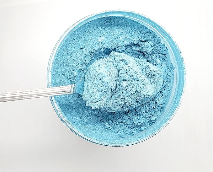 Pearl Mica Powder Pigment Dye - 500 Grams (1.1 lbs) - Best Bulk Price for Fine Arts, Crafting, Painting, Bath Bomb Soap Candle Slime Jewelry Making, Epoxy Resin, Woodworking (Blue BL17)