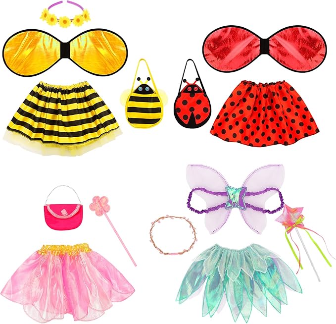 Fedio Dress up Clothes for Little Girls - Kids Dress up & Pretend Play Princess Dress up Trunk Costume for Girls 3-6 Years
