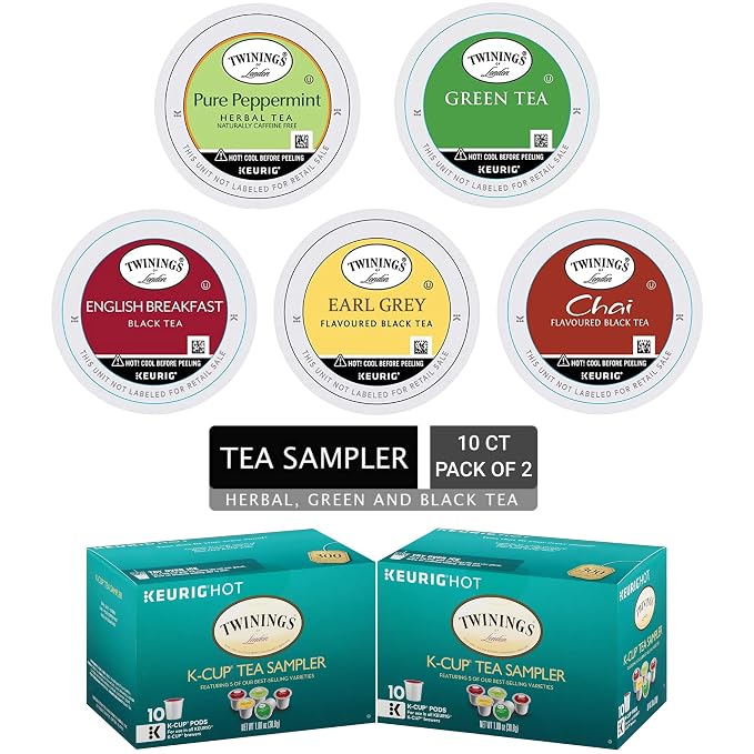 Twinings Tea Variety Sampler Keurig K-Cups, 20 Count