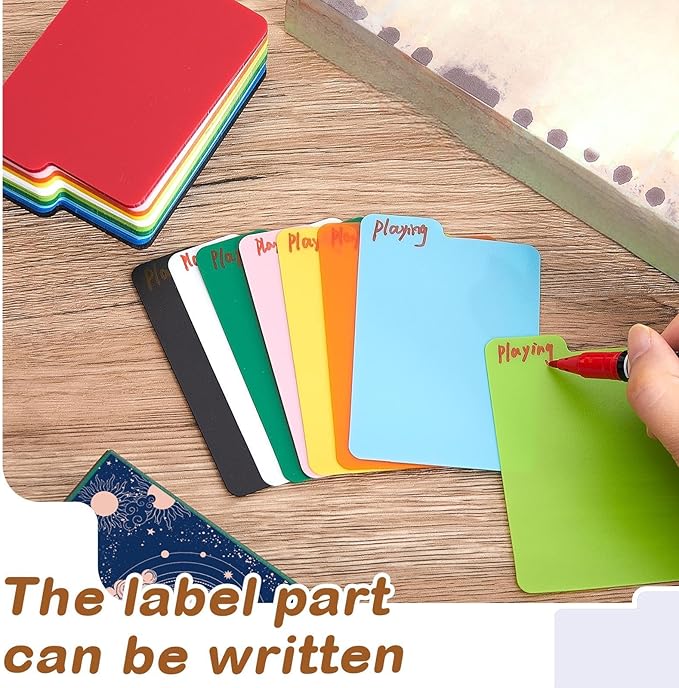 Lewtemi 150 Pcs Card Dividers PP Trading Card Page Dividers Playing Separator for Office and Sports Gathering Storage Supplies, 2.6 x 3.8 Inch, 10 Colors (Multicolor)