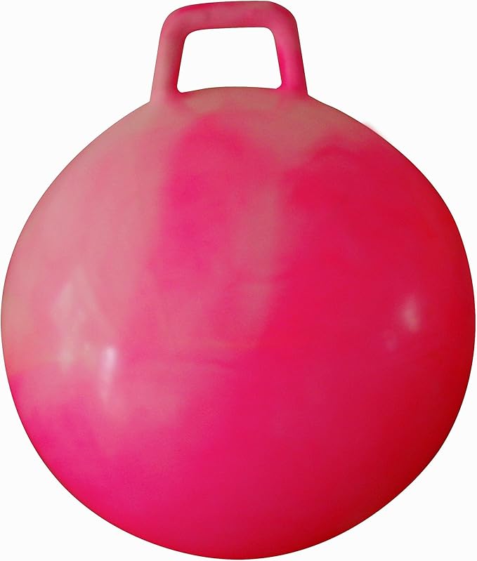 AppleRound Hippity Hoppity Hopball with Pump, Sit-on Bouncy Exercise Ball with Handle, 22 inch / 55 cm for Kids & Teens Ages 10-13, Cloud Colors