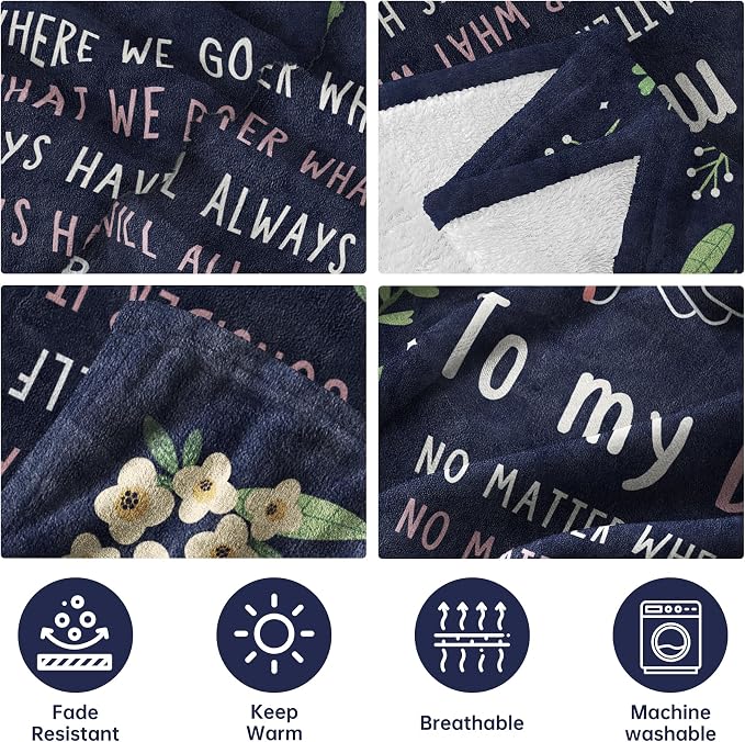 Best Friend Birthday Gifts for Women, Bestie Blanket Blue, 80" x 60" | Friendship Gifts for Women, Best Friend Blanket Gift, to My Bestie Flannel Throw Blanket for Christmas