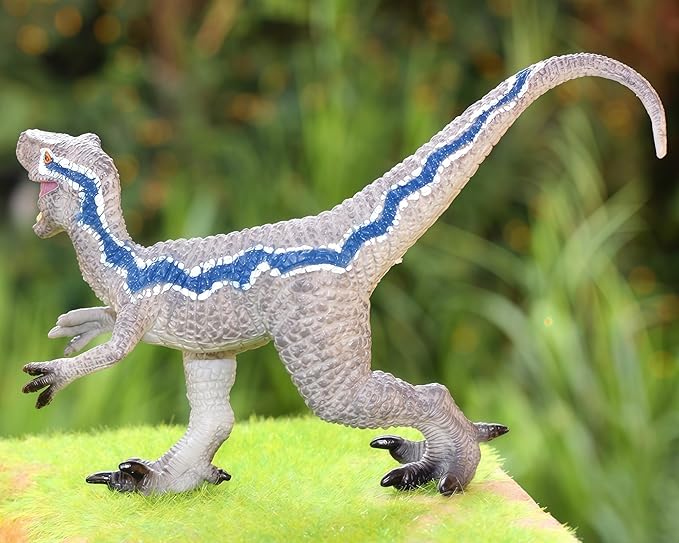 Gemini&Genius Velociraptor Action Figure Toy for Kids, Dinosaur Toy Figurine, Great Birthday Gift, Cake Topper, Role Play, Collection Dino for Kids