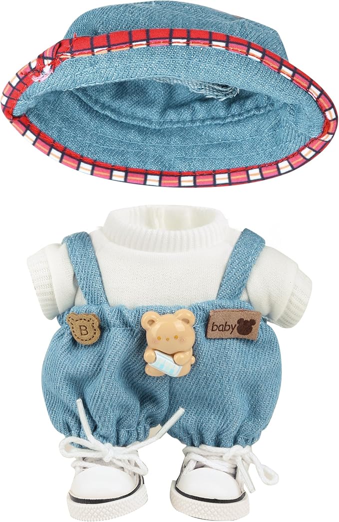 Doll Clothes for 17cm Dolls Fashion Accessories for Dress Up No Doll Light Blue