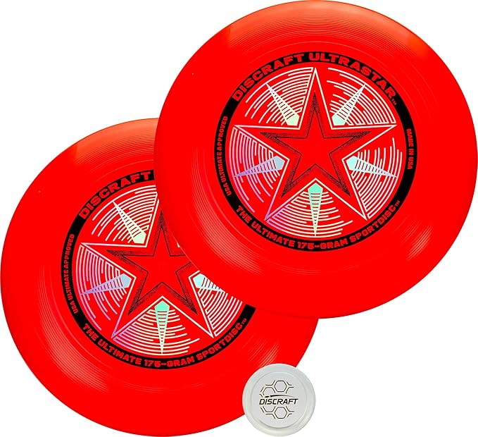 Discraft Ultrastar Ultimate Discs 1 & 2 Packs, Standard Size, for Competitive & Casual Play