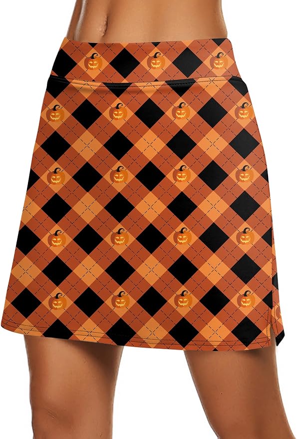 Ekouaer Women's Active Performance Skort Lightweight Skirt for Golf Tennis | Built-in Shorts, A Line, High Waisted, Tummy Control, Pickleball, Running, Workout, Sports, Skorts for Woman