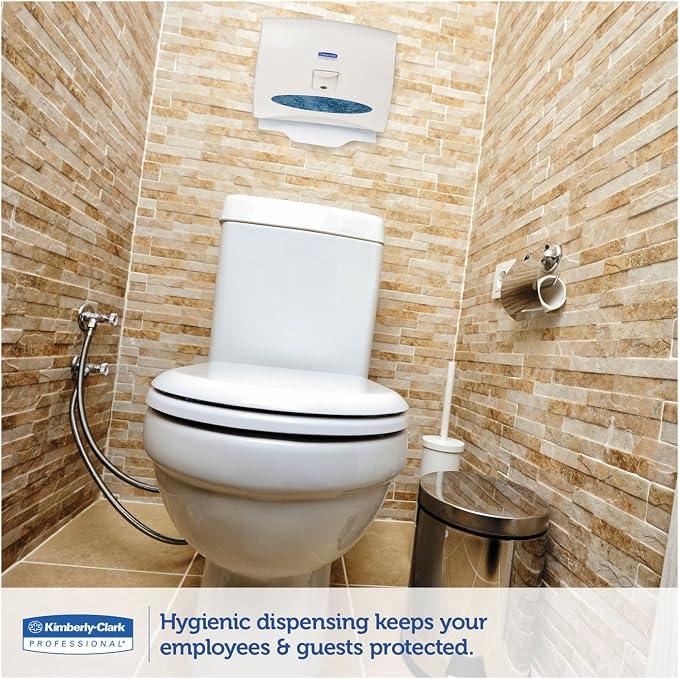 Scott 07410CT Personal Seats Sanitary Toilet Seat Covers, 15-Inch x 18-Inch , 125/Pack, 3000/Carton