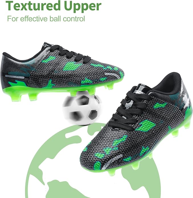 DREAM PAIRS Boys Girls Soccer Cleats Kids Football Shoes for Little/Big Kid