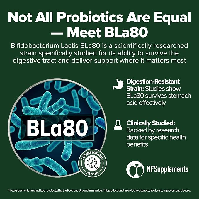 Bifidobacterium Lactis Probiotic 240 Tablets (4 Month Supply) - 3 Billion CFU Researched Strain - Supports Digestive & Immune Health - GMP Certified (240, Bifidobacterium Lactis)