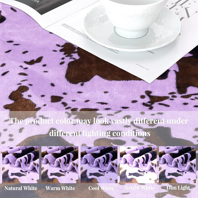 Soft Twin Blankets Purple Fleece Throw Lightweight Cozy Lavender Throw Blanket Living Rooms Sofa Bedroom Decor