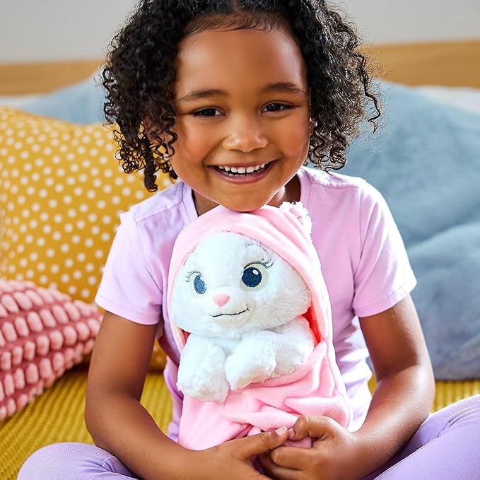 DISNEY STORE Unisex-Children Babies Collection: Marie Plush in Swaddle with Detailed Plush Features - Soft Toy - Stuffed Animals for Babies - Perfect for Fans & Kids