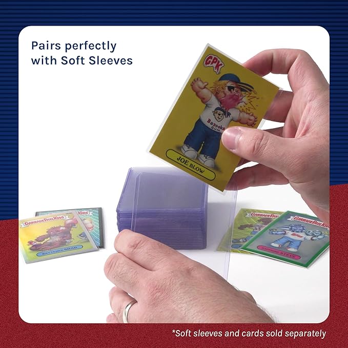 Fanatics Collectibles 35pt 3x4 Top Loaders, 100 Count - Standard Size Clear Rigid Card Holders for Trading Card Protection