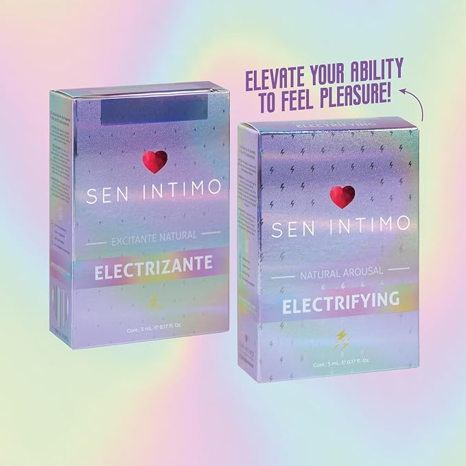 Sen Intimo Electrifying Arousal Oil for Her - Long Lasting Over 50 Applications - Satisfying & Stimulating Tingling Sensation, 0.17 FL Oz
