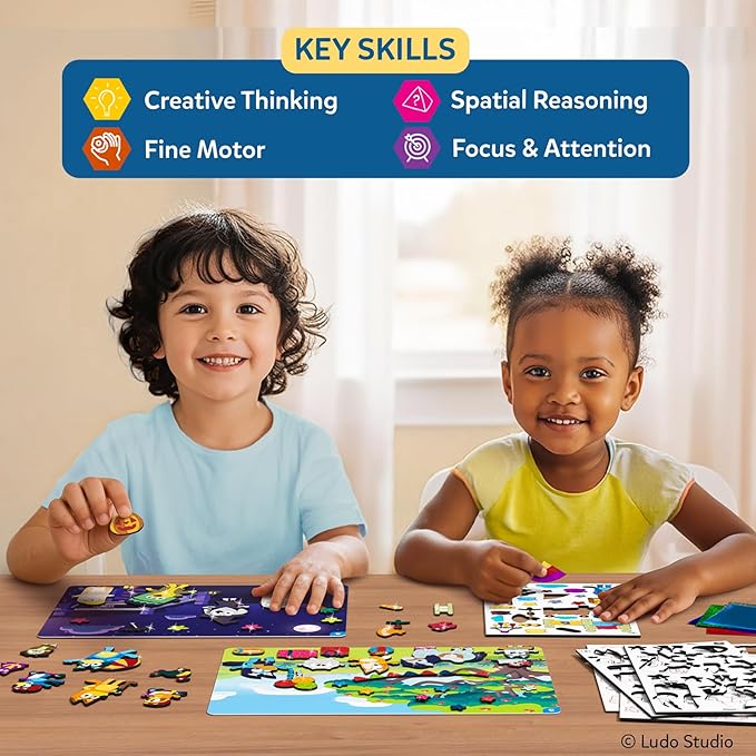 Skillmatics Foil Fun Bluey - Mess-Free Art & Craft Kits for Kids, DIY Creative Activity, Travel Toys, Gifts for Girls & Boys Ages 4, 5, 6, 7, 8 and Up