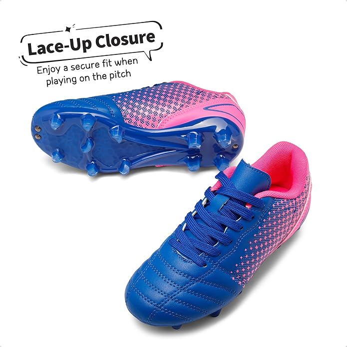 DREAM PAIRS Boys Girls Outdoor Sport Football Shoes Soccer Cleats for Little/Big Kid