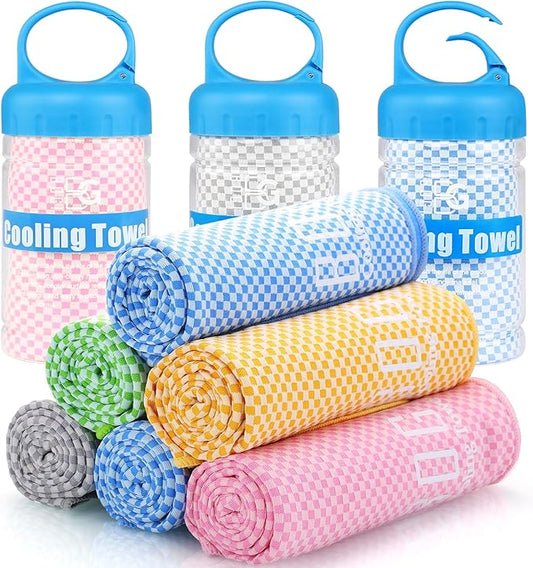 BOGI Cooling Towels for Neck and Face, Soft Breathable Cool Towel for Instant Cooling Stay Cool for Yoga, Sport, Gym, Camping, Running & More Activities