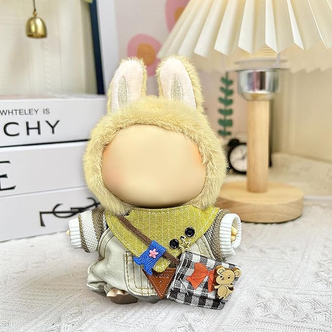 Clothes Fit for 17CM Doll, Fashion Doll Clothes Outfit Set Cute Theme Designer Toys Dress Accessories for Collector Fans Display (White Mice)