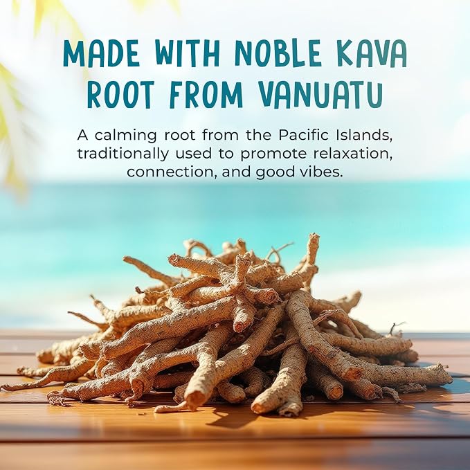 Kava Drink Mix – 30 Pack Kava Kava Extract Powder Packets – Alcohol Replacement Drink with a Buzz – Natural Energy Booster, Mood Support & Stress Relief – Non-Alcoholic Social Beverage