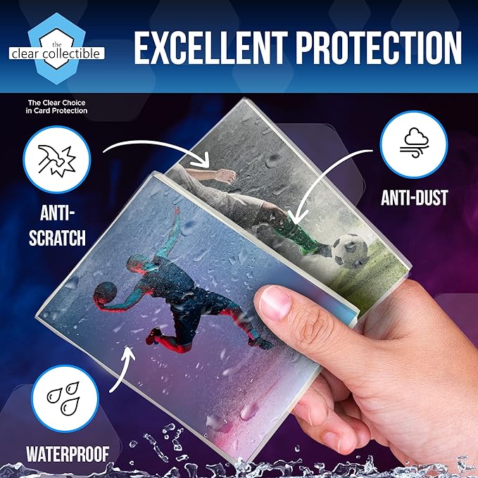 Penny Sleeves for Trading Cards - 3,000 Count - 2-5/8" x 3-5/8" (67mm x 92mm) - Clear Trading Card Sleeves for Baseball, Football, Basketball, Soccer, Pokemon, and MTG Collection