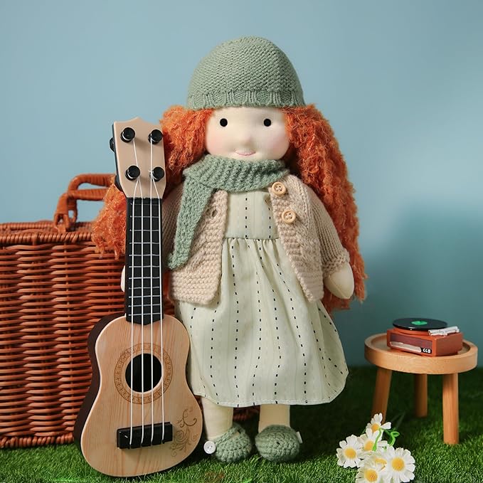 Waldorf Handmade Rag Doll - Personalized Collectors Plush for Kids Birthday Present With Beautiful Present Box-Cook 12"