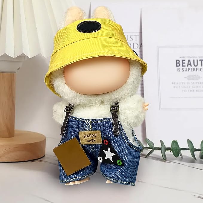 Clothes Fit for 27CM Doll, Fashion Doll Clothes Outfit Set Cute Theme Designer Toys Dress Accessories for Collector Fans Display (Star Yellow Hat)