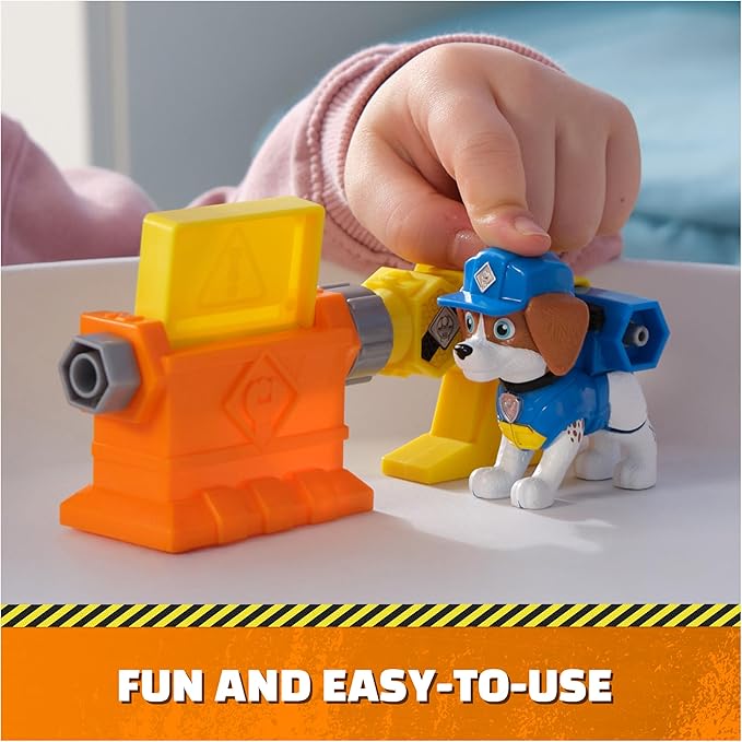 Rubble & Crew, Power Tool Pups, Rubble & Wheeler Toy Figures with 2 Construction Tools & 2 Building Accessories, Kids Toys for Boys & Girls Ages 3+