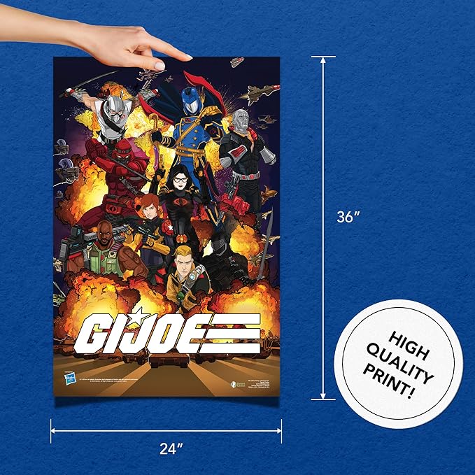 Desert Cactus GI Joe Poster 24 x 36 inch Room Office Décor Decoration Official Fan Gear (24x36,Design 3)