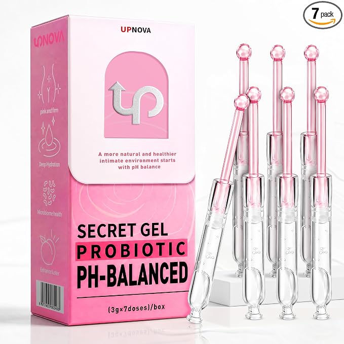 Intimate Care Gel, Vaginal Probiotics Applicator, pH Balance, Yeast Infection and BV Care, Dryness & Odor Relief, 1Box x 7 Pre-Filled Applicators