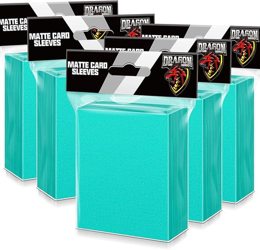 500 Pcs Card Sleeves for Trading Card, Matte Card Sleeves Deck Card Protectors Compatible with Baseball Cards, Sports Cards, Game Cards (Mint)