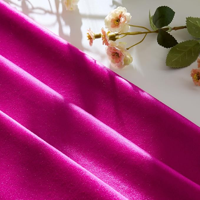 GIGIZAZA Hot Pink Velvet Pillow Covers 26x26 Decorative Pillows Pack of 2 | Throw Pillows for Couch,Euro Sham,280gsm Soft Textured Fabric,Modern Square Pillowcases,Luxury Cushion Covers