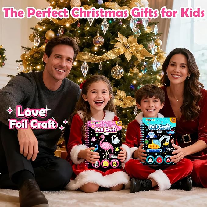 FUNNYB&G Foil Art Crafts for Kids Ages 4-8: Valentines Crafts for Kids 2026,Birthday Gift for Girls,Art and Crafts Supplies,Party Favors,Creative Toys for Girls Boys 4 5 6 7 8 9 Years Old(Birds)
