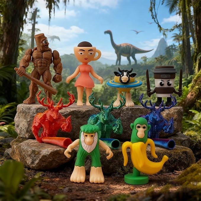 Italian Brainrot Series Blind Box Figures, Random Design Action Figures Collectible Toys Home Decorations, Single Box